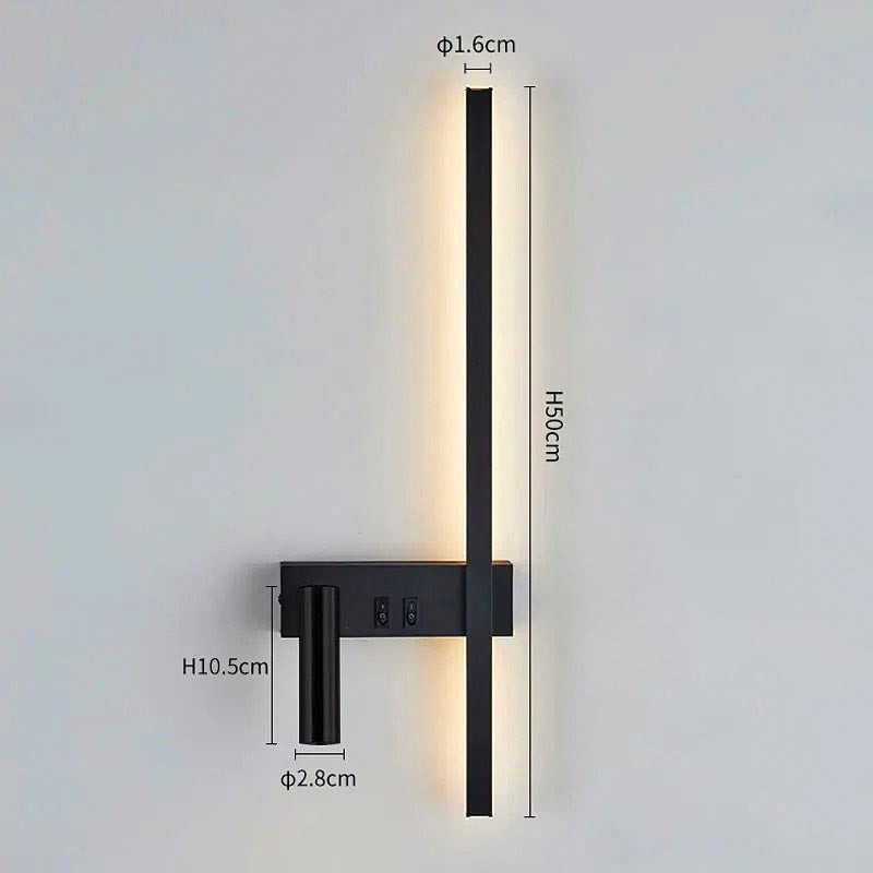 Adjustable Reading Head Swivel LED Wall Light