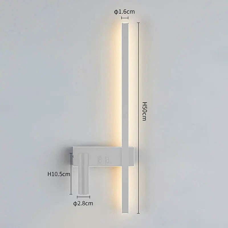 Adjustable Reading Head Swivel LED Wall Light