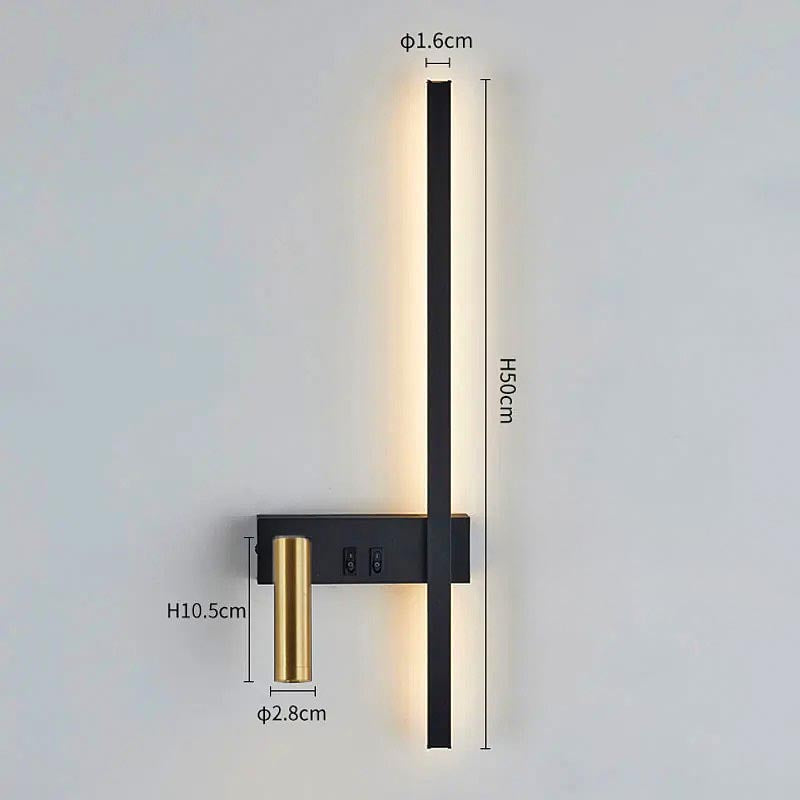 Adjustable Reading Head Swivel LED Wall Light