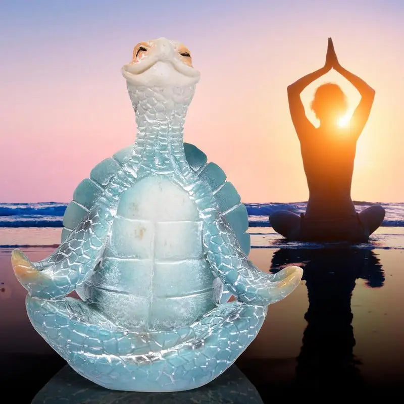 Serene Oceanic Turtle Figurine for Mindful Spaces