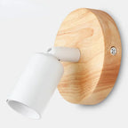 Adjustable Wall Sconce Light – Retro Vintage Wooden and Metal Design