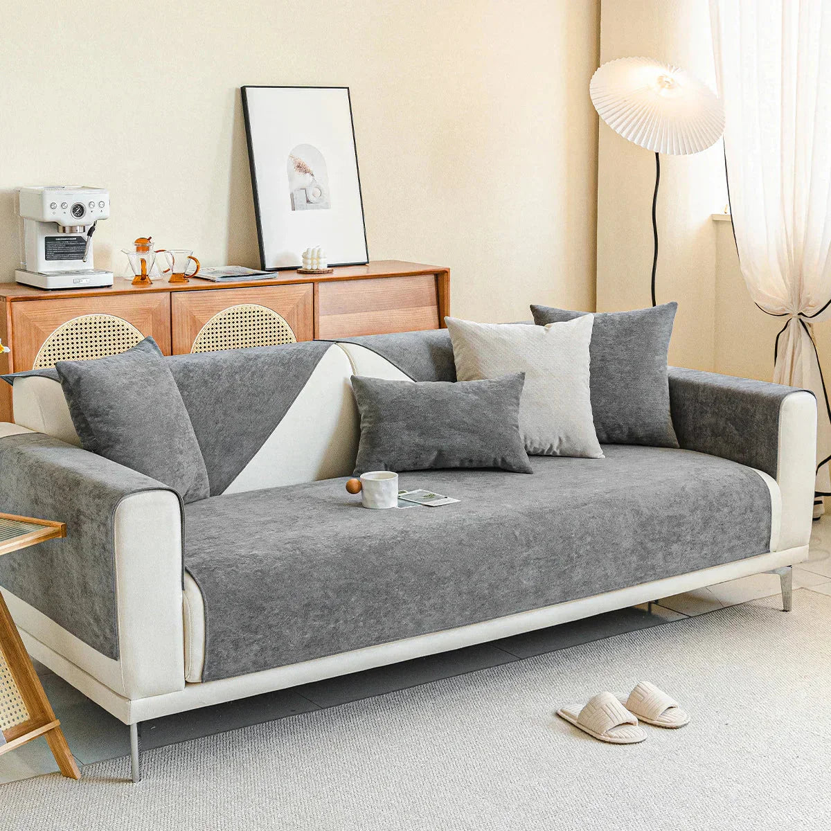 Eco-Friendly Sofa Cover for Scratch Protection