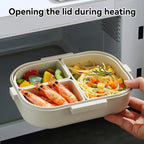Portable Bento Lunch Box with 3 Compartments – Leak-Proof Design