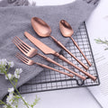 Sleek Rose Gold Cutlery Collection