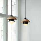 Colorful Macaron Design Pendant Light in Nordic Wood Style