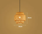 Handcrafted Rattan Light Fixture – Natural Bamboo Pendant Lamp