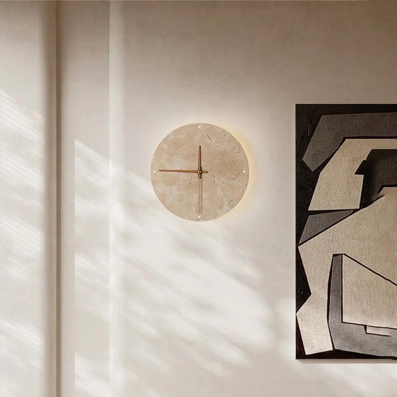 SereneStone Minimalist Natural Clock - Chic Home Accent