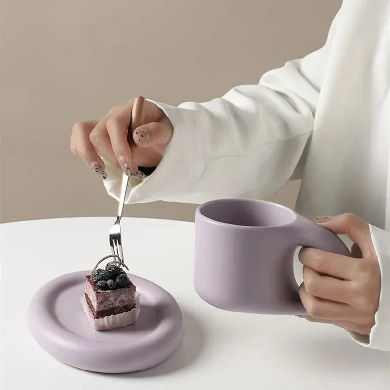 Elegant Scandinavian Coffee and Saucer Set