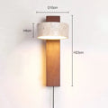 Wabi-Sabi Wall Light for Headboard with Pull Switch – French Design