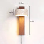Wabi-Sabi Wall Light for Headboard with Pull Switch – French Design