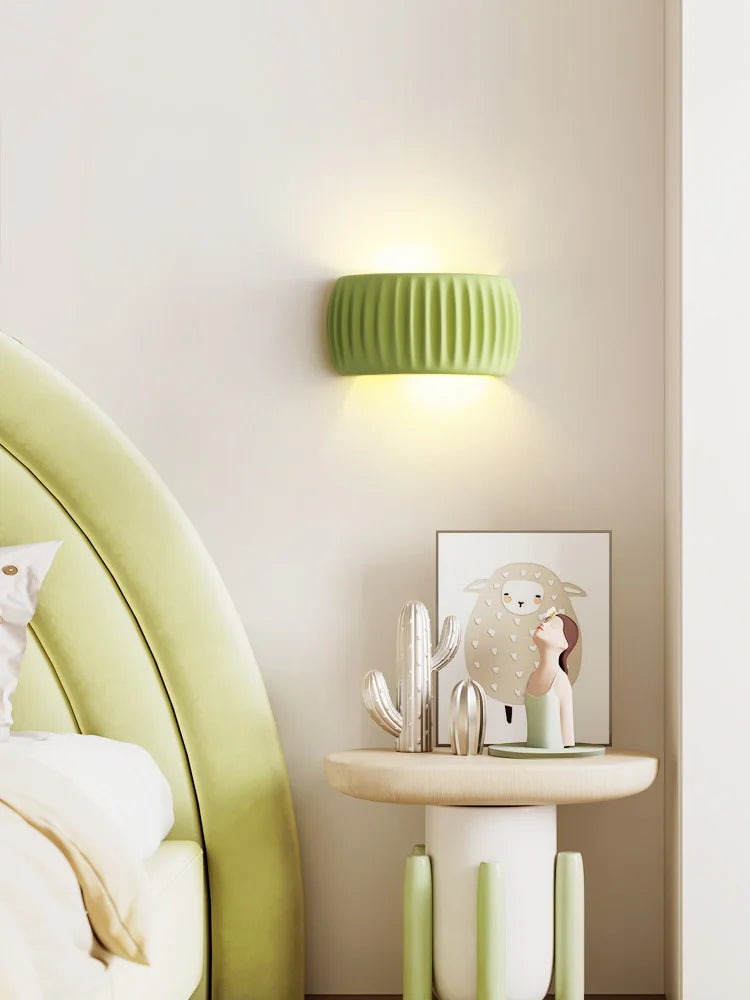 Textured Modern Wall Sconce in French Resin