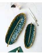 Jungle Green Leaf Serving Dish