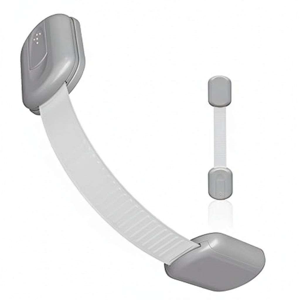 Childproof Adhesive Strap Locks for Cabinets and Drawers