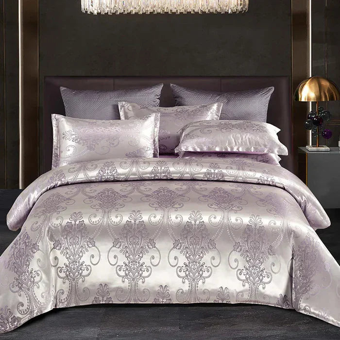 Elegant Satin Duvet Cover Set for Queen and King Beds – Soft Summer Bedding