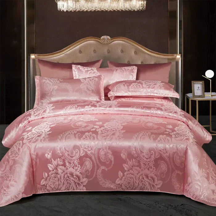 Elegant Satin Duvet Cover Set for Queen and King Beds – Soft Summer Bedding