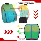 ComfortWave 3D Gel Seat Cushion with Lumbar Support