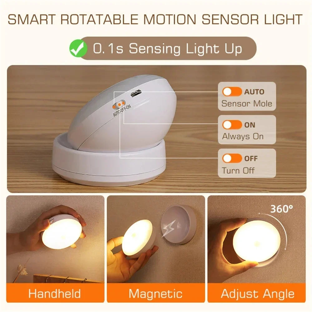 Smart Rechargeable Motion-Activated Night Illumination