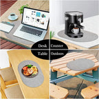 Heat Resistant Non-Slip Oval Placemats in Faux Leather