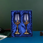 Chic Iris Crystal Beverage Goblet