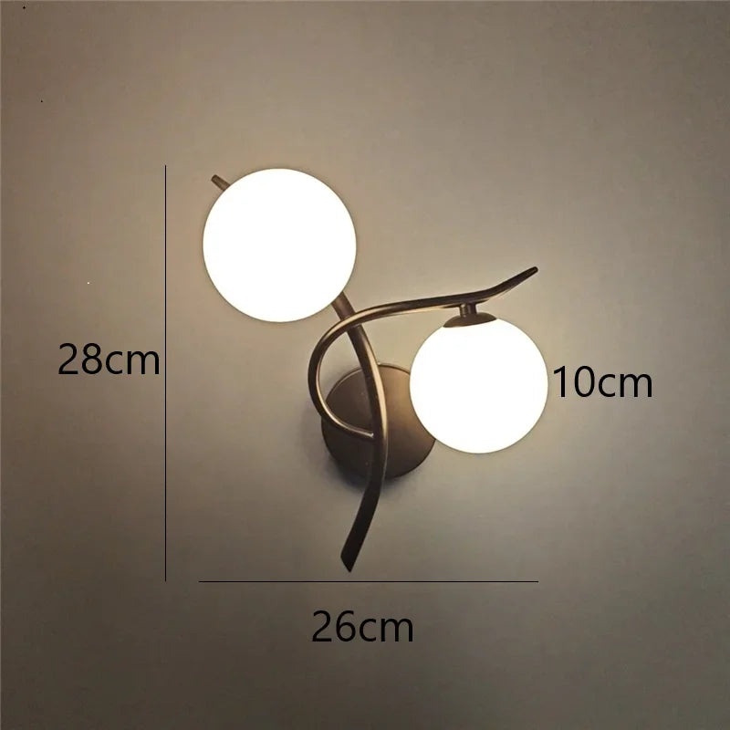 Nordic Design Dual Globe LED Wall Light