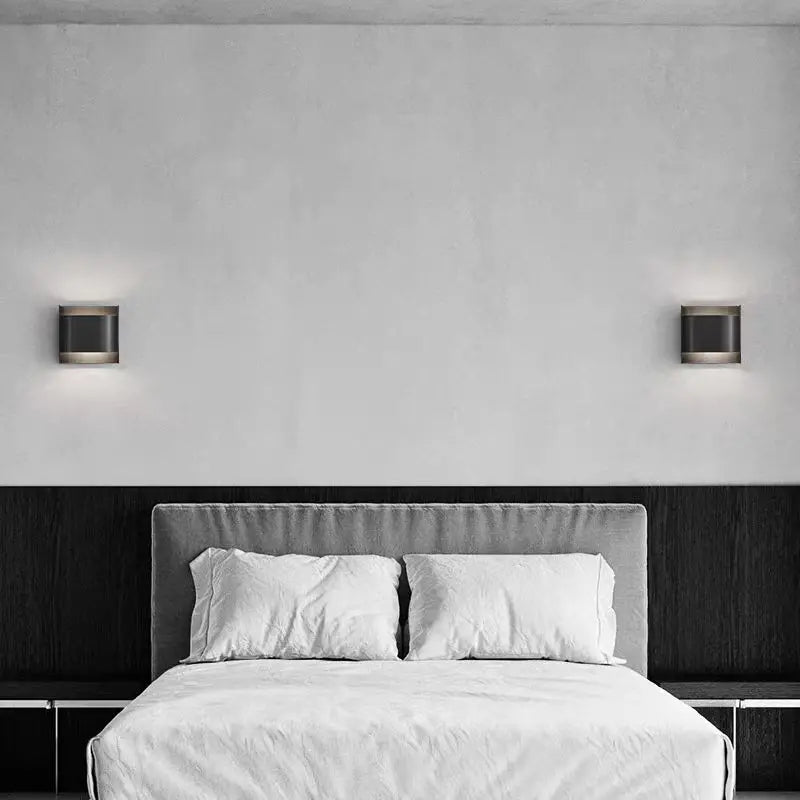 Contemporary Aluminum Wall Sconce with Up and Down LED Lighting