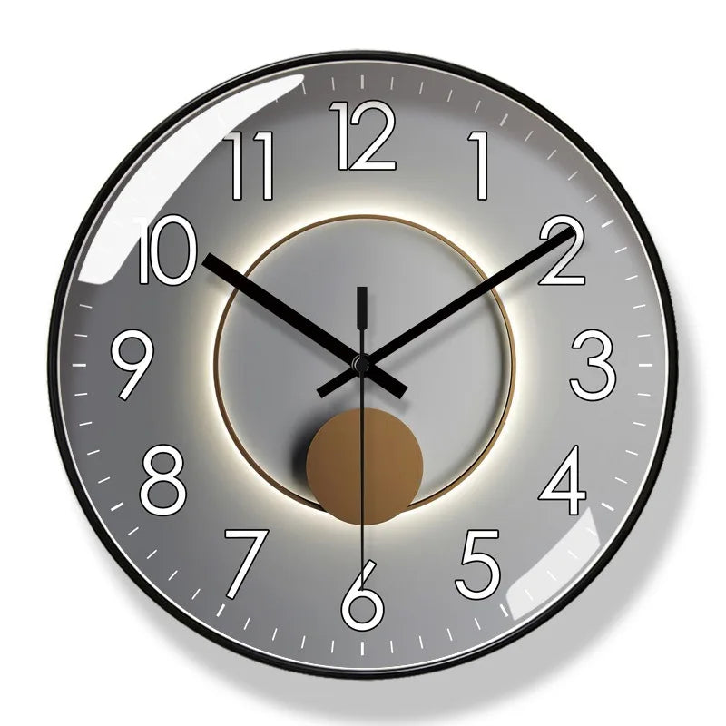 Contemporary Round Wall Clock – Stylish Home Decor Timepiece