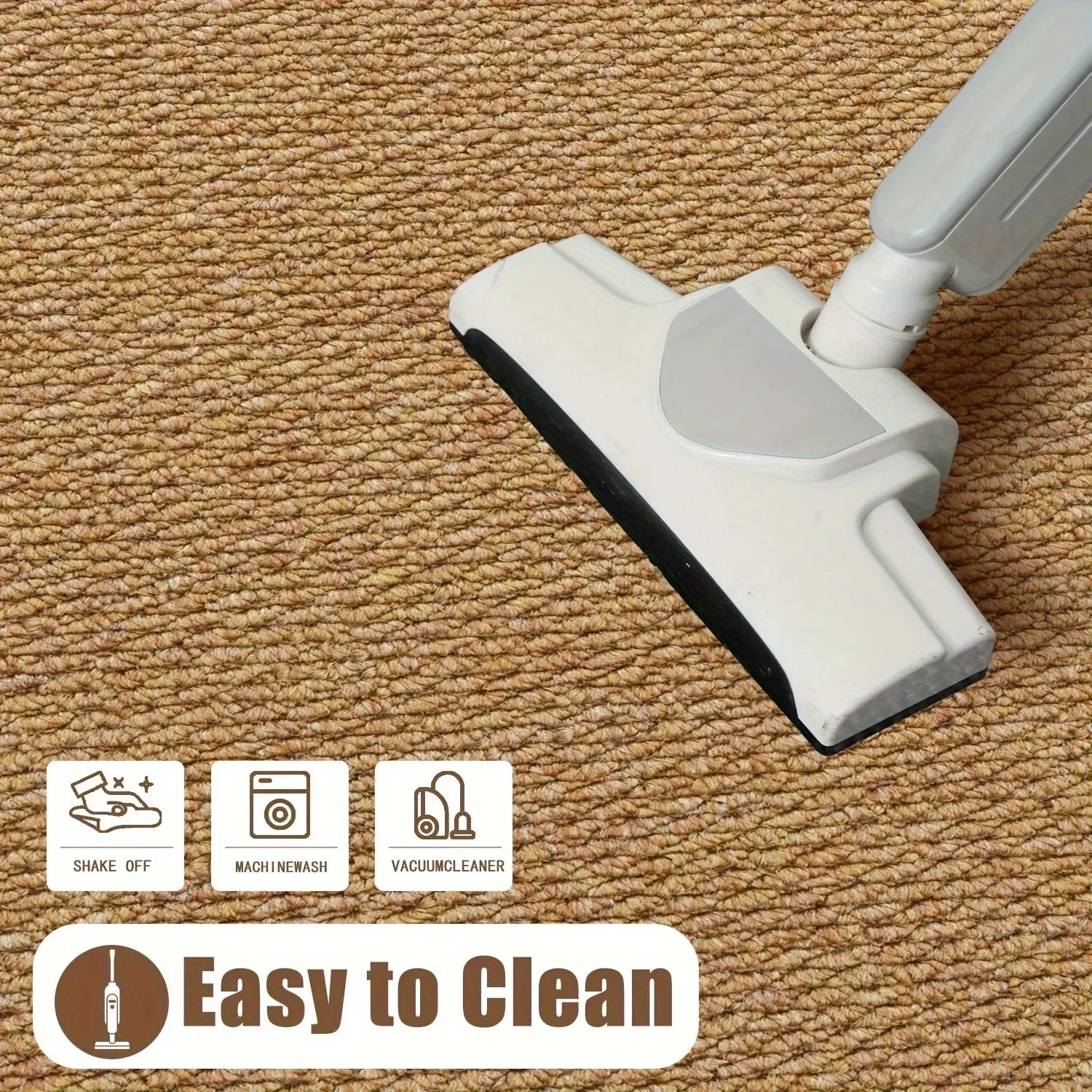 Stylish Entrance Mat - Durable Faux Jute Outdoor Rug
