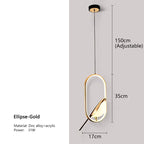 Northern Style LED Pendant Light with Bird Motif