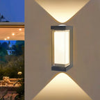 Outdoor Waterproof Wall Sconce with LED Light - Up & Down Design