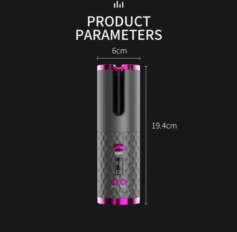 Wavesmith Wireless Curling Wand - Quick & Portable Styling
