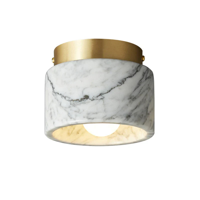 Modern Downlight Ceiling Fixture with Nordic Marble Stone Design