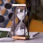 TimelessFocus 60-Minute Hourglass - Elegant Sand Timer for Enhanced Productivity