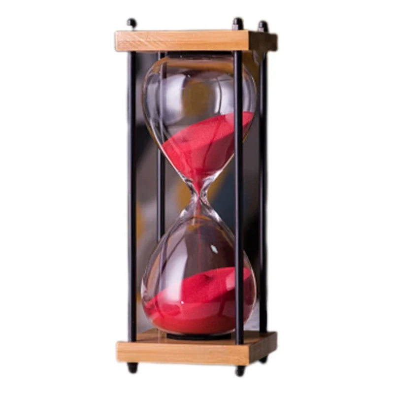 TimelessFocus 60-Minute Hourglass - Elegant Sand Timer for Enhanced Productivity