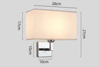 Bedside Wall Sconce with Reading Light | E27 Wall Lamp