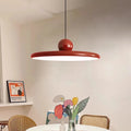 LED Cream-Style Ceiling Light – Nordic Flying Saucer Pendant