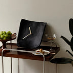 TranquilDesign Minimalist Resin Wall Clock with Silent Operation