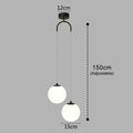 Nordic Style Pendant Light with Glass Globe – Modern Design