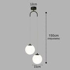 Nordic Style Pendant Light with Glass Globe – Modern Design