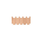 Sleek Wall-Mounted Wooden Coat Organizer