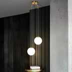 Nordic Style Pendant Light with Glass Globe – Modern Design