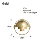 Sculptural Metal Hanging Lamp – Contemporary Nordic Pendant Light