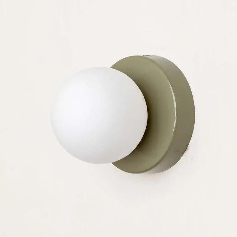 Modern Colored Glass Sconce - Macaron LED Wall Light