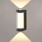 Outdoor Waterproof Wall Sconce with LED Light - Up & Down Design