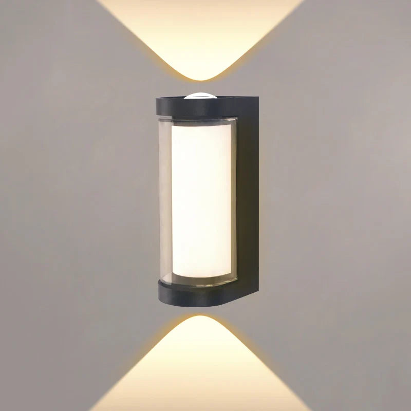 Outdoor Waterproof Wall Sconce with LED Light - Up & Down Design