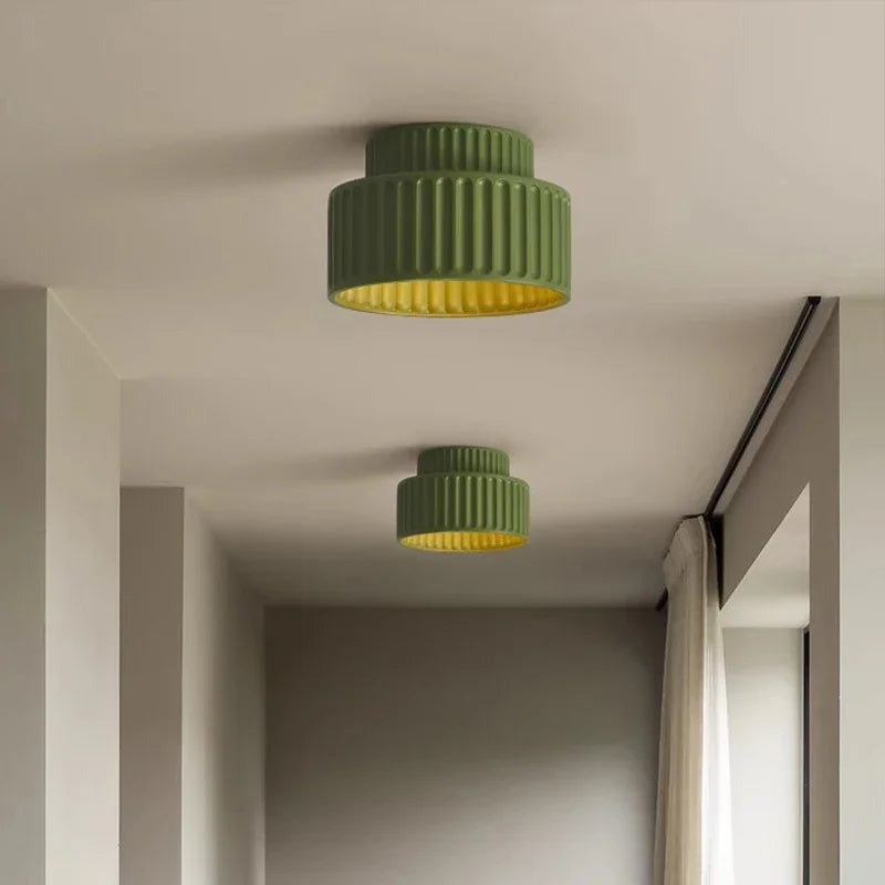 Sculptural Ceiling Light with Soft Glow | Nordic Ripple Design