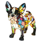 Charming Canine Stained Glass Table Lamp