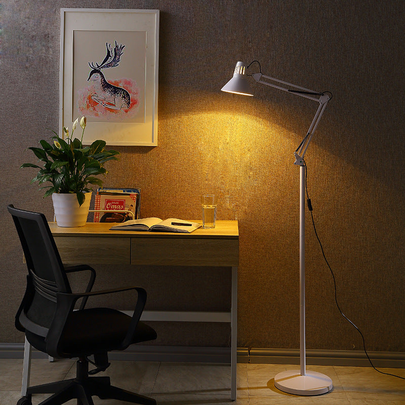 Modern Black Floor Lamp with Swivel Design for Living Room Elegance