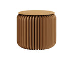 Foldable Ottoman Footstool in PU Leather for Entryway Seating