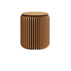 Foldable Ottoman Footstool in PU Leather for Entryway Seating