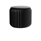 Foldable Ottoman Footstool in PU Leather for Entryway Seating